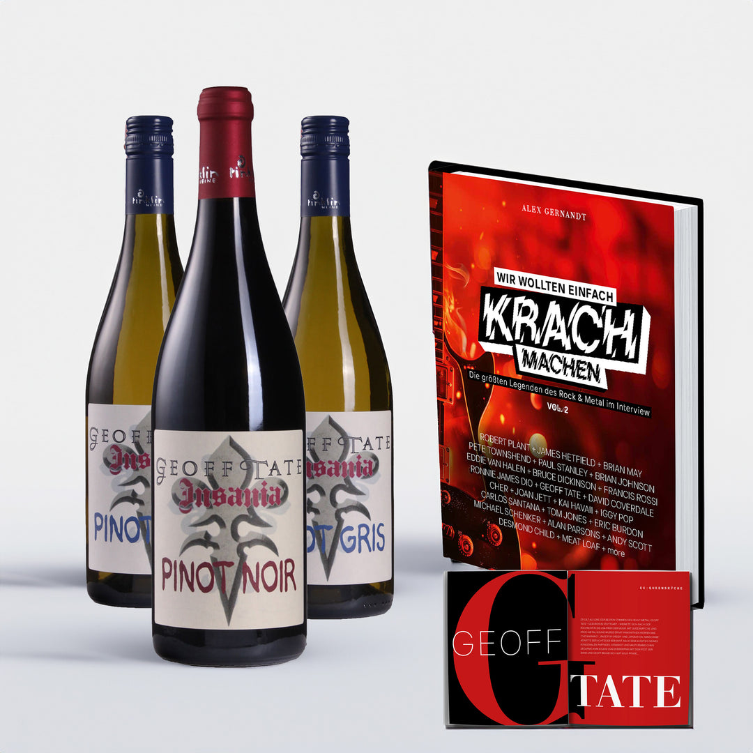 Bundle Insania-Wein + Buch "Wir wollten einfach Krach machen Vol.2"