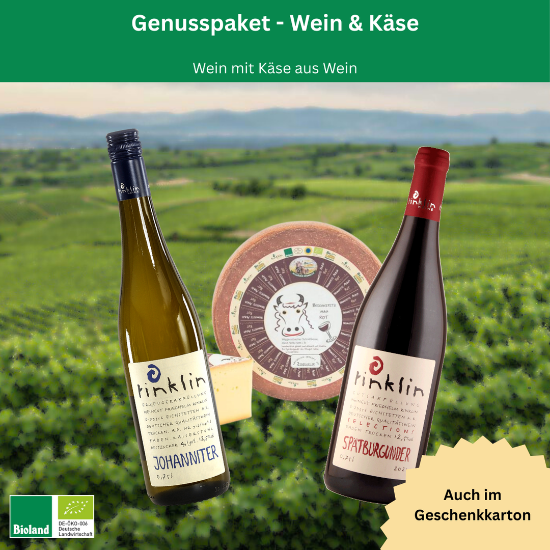 BIO-Genusspaket Wein & Käse (auch als Geschenk!)
